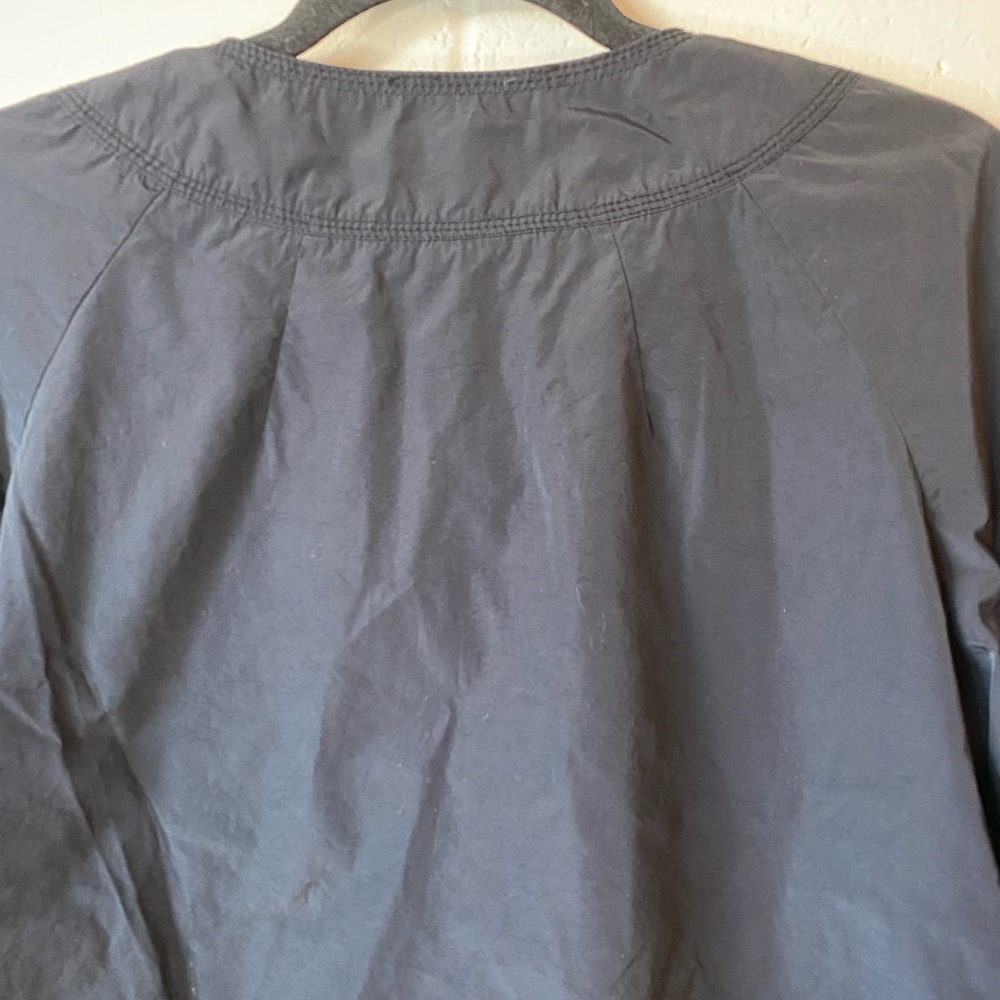 H&M Zip Up Black Windbreaker Style Women’s Lightweight Jacket - Picture 9 of 11